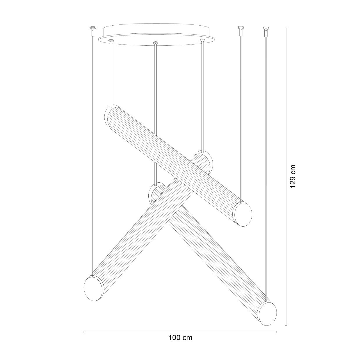 1238 COMO LAMPA WISZĄCA TYTAN