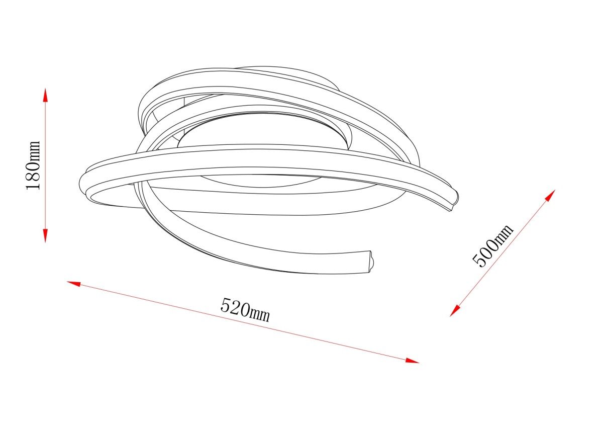 Lampa sufitowa VECINO 250051C-BE