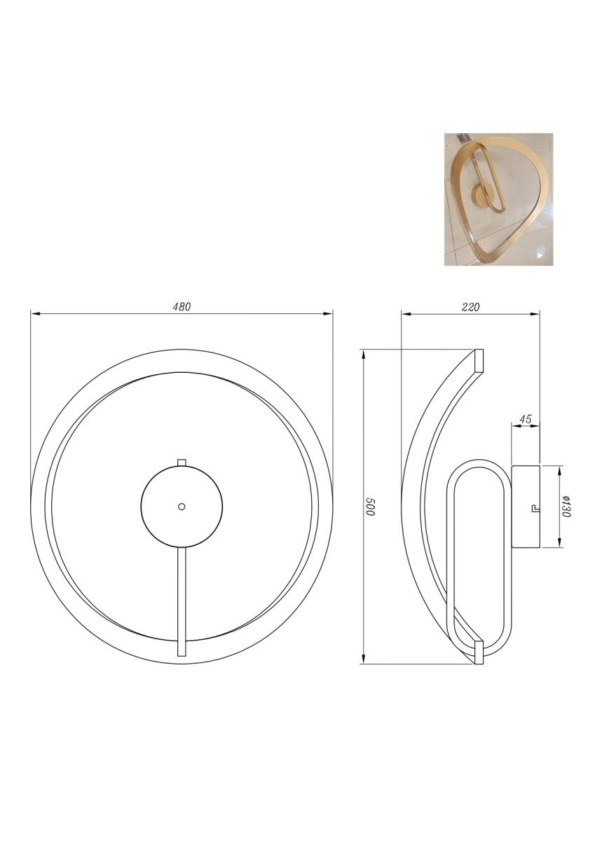 Lampa sufitowa VELENNE C241249403A