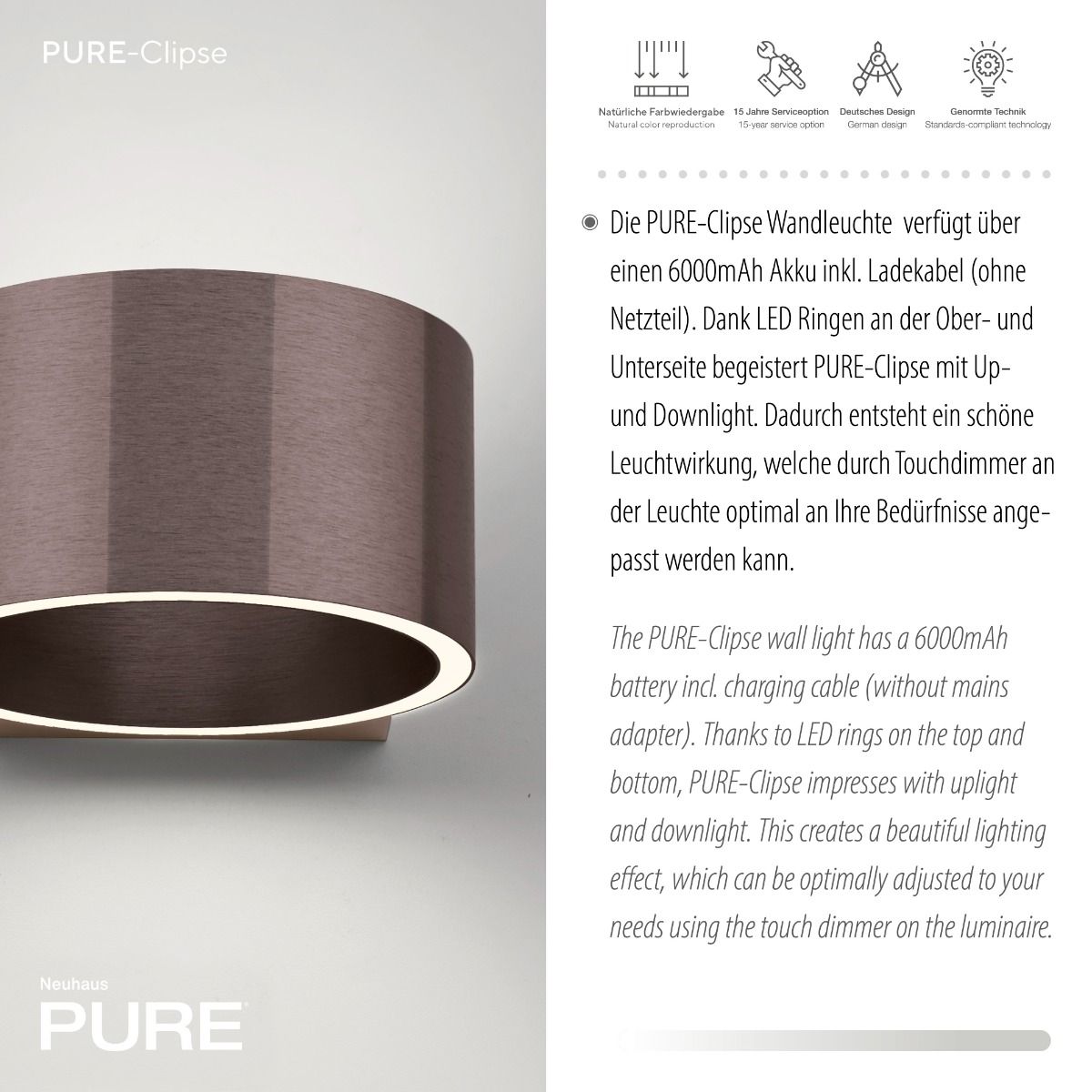 Kinkiet PURE CLIPSE 8561-34