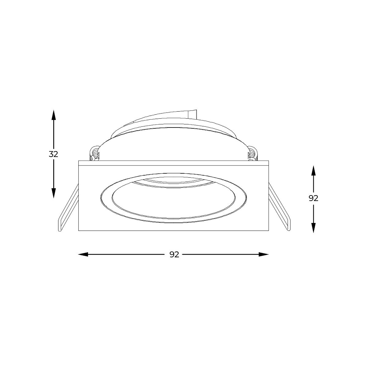 Spot CHUCK DL SQUARE BLACK 92704-N