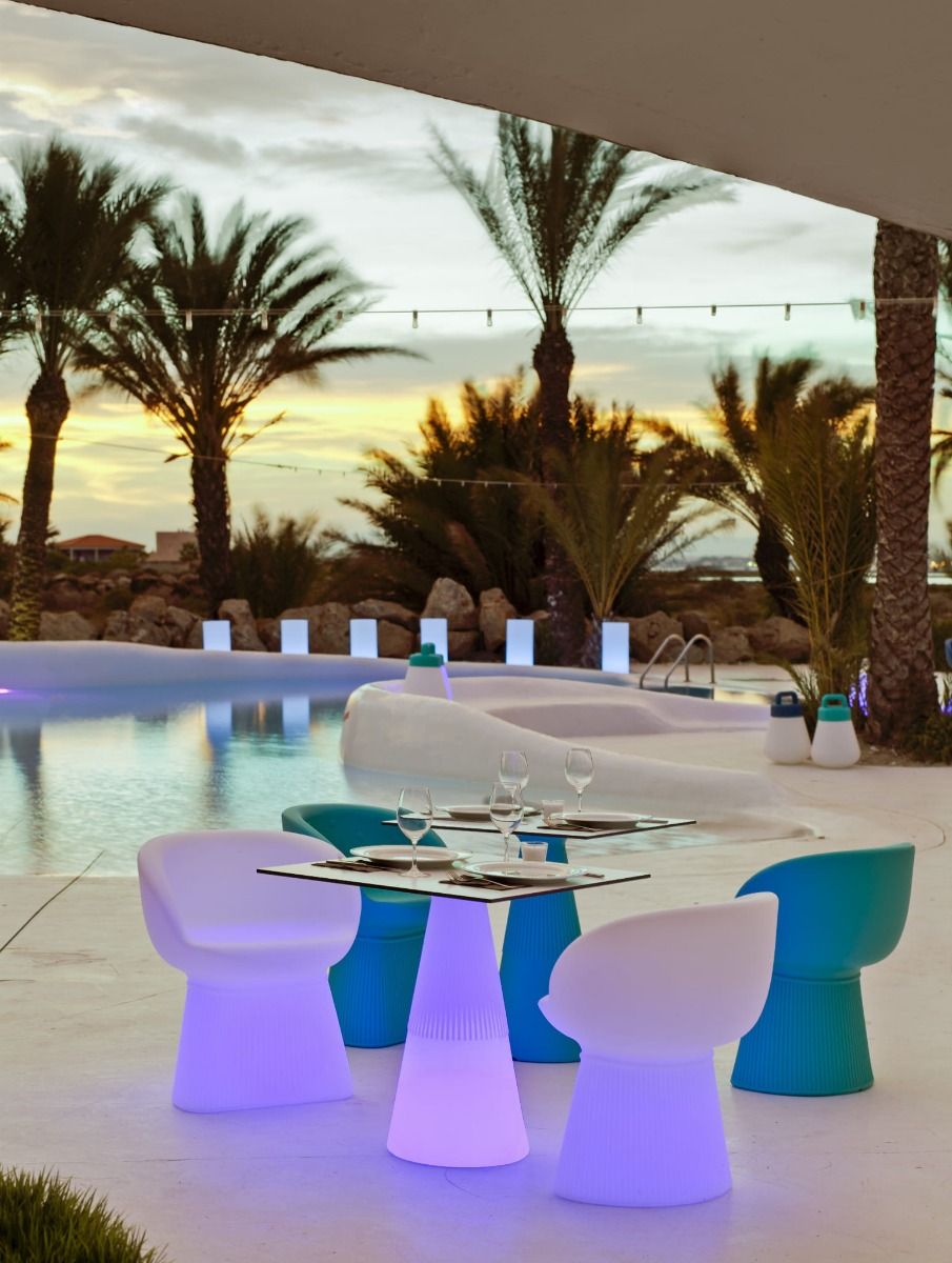 Krzesło solarne LED RGB MALLORCA IP65 3246