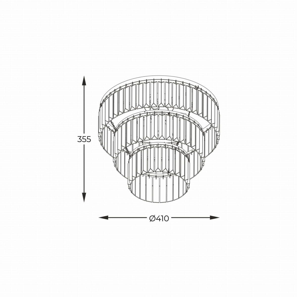 Lampa sufitowa TIFANNY P17127-4-GD