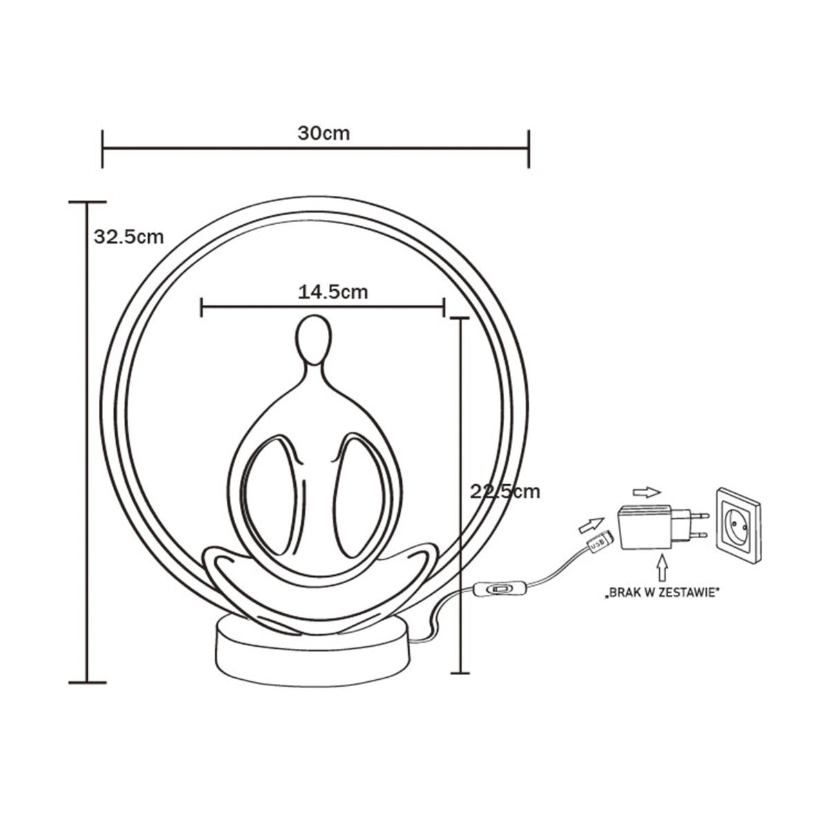 ED81F134U LAMPA STOŁOWA YOGA