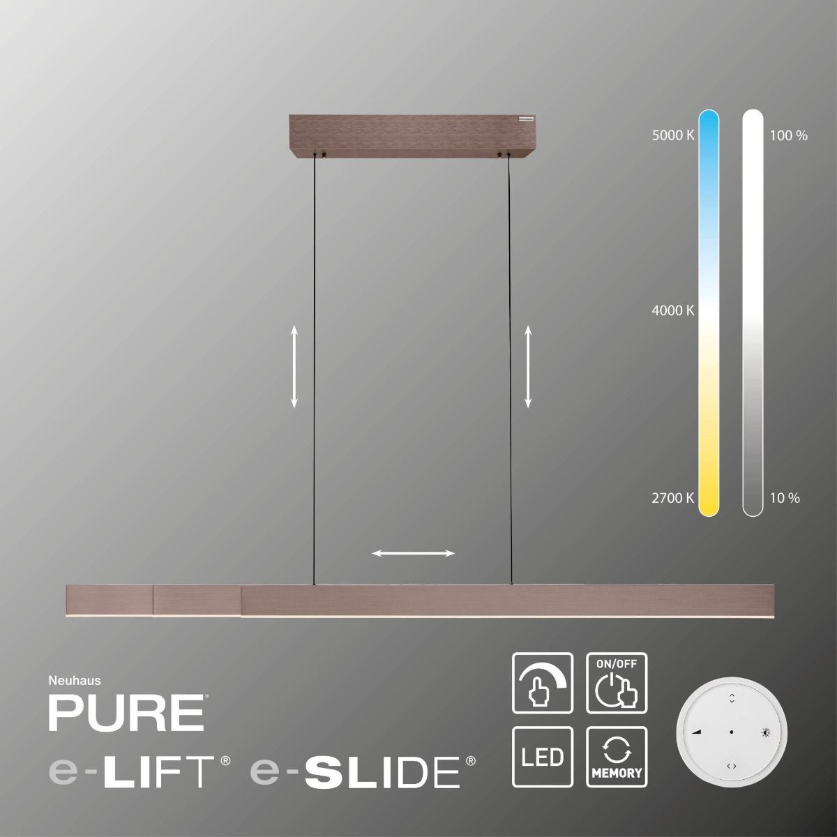 Lampa wisząca PURE-MOTO-RISE 2545-34