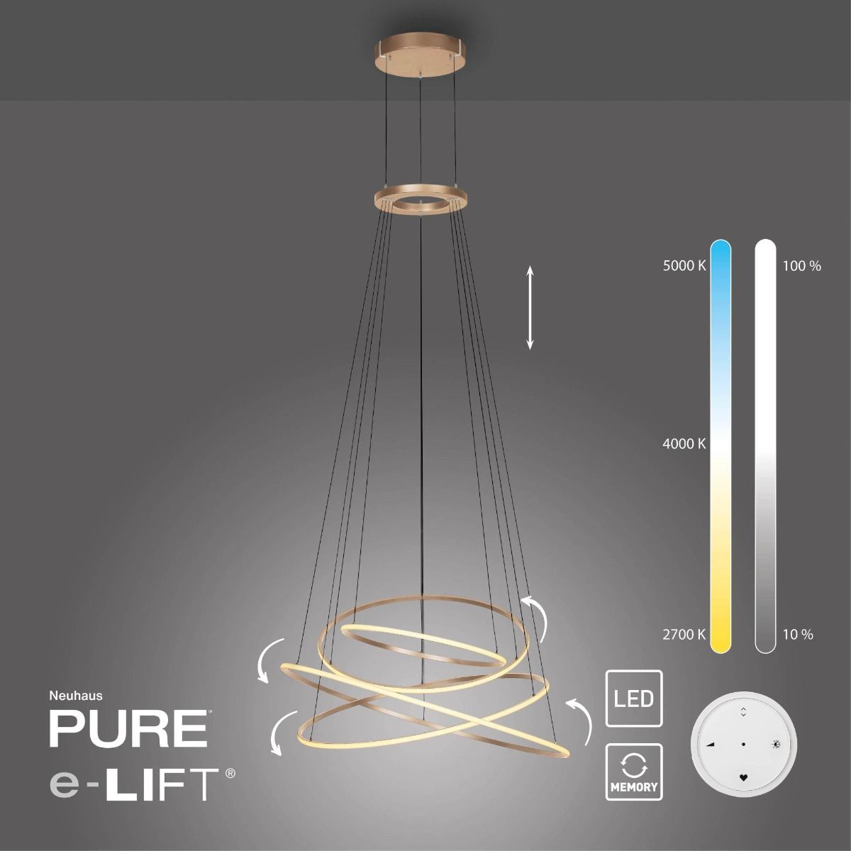 Lampa wisząca PURE E-FLYING RINGS 2566-97
