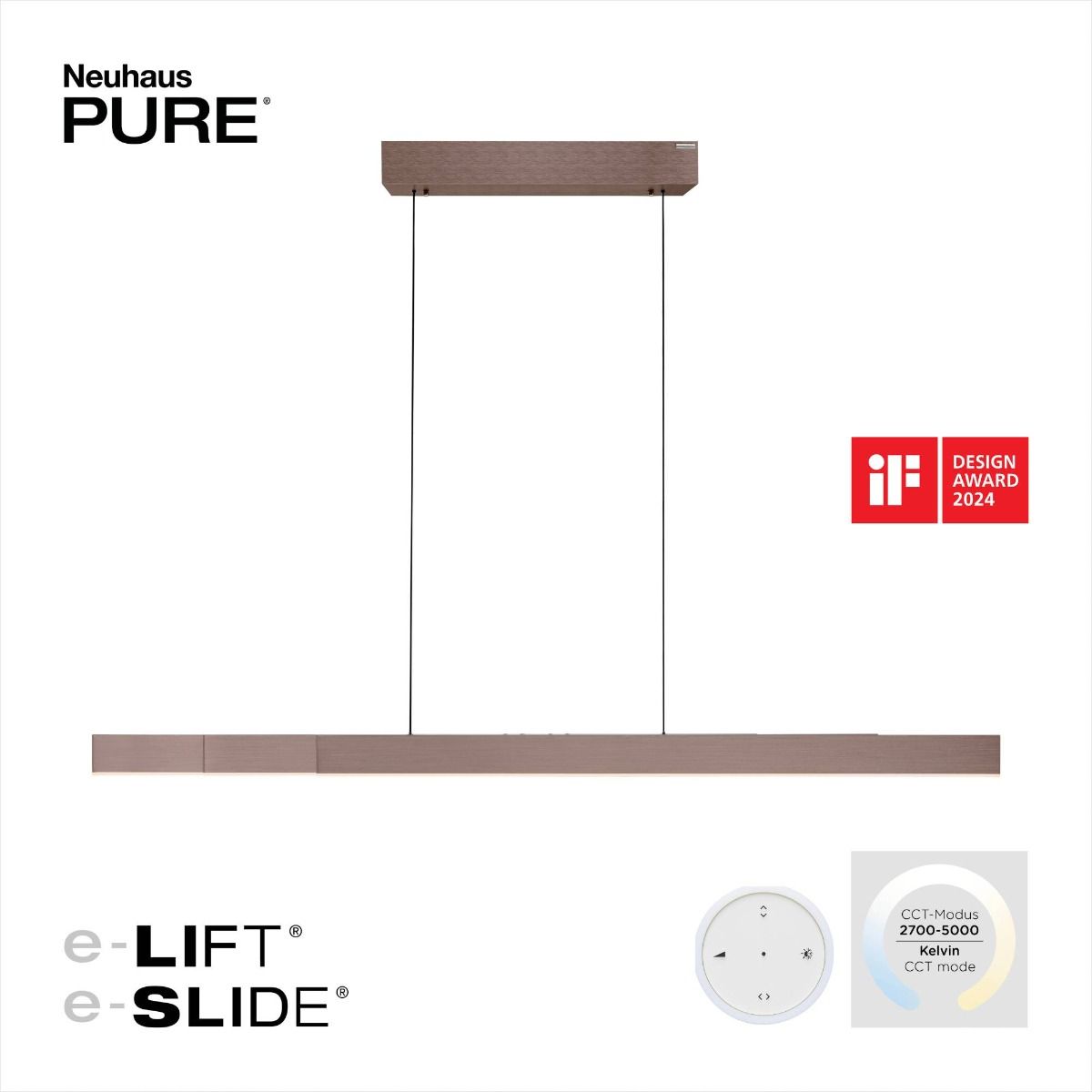 Lampa wisząca PURE-MOTO-RISE 2545-34