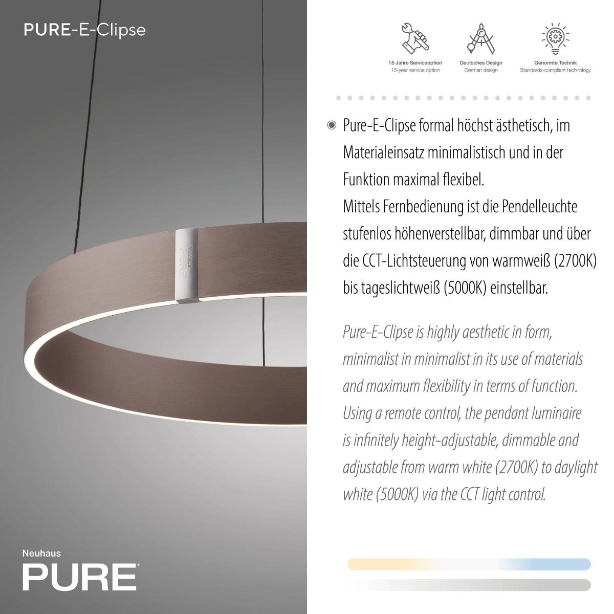 Lampa wisząca PURE E-CLIPSE 2560-34