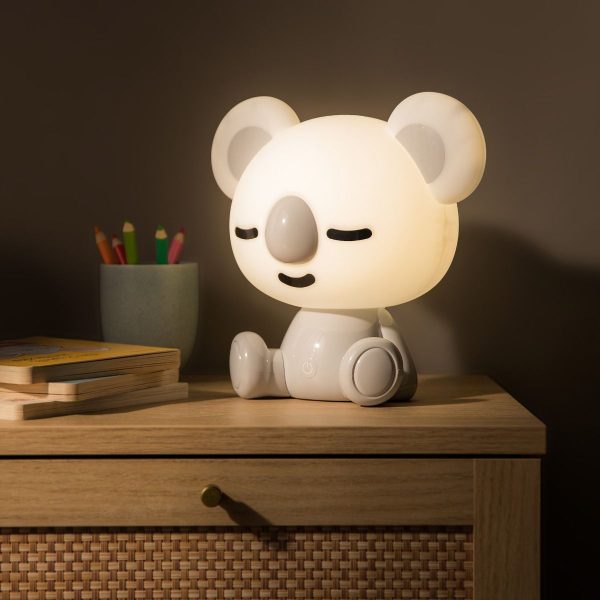 KDR-611-GR LAMPA STOŁOWA KOALA SZARA/GREY