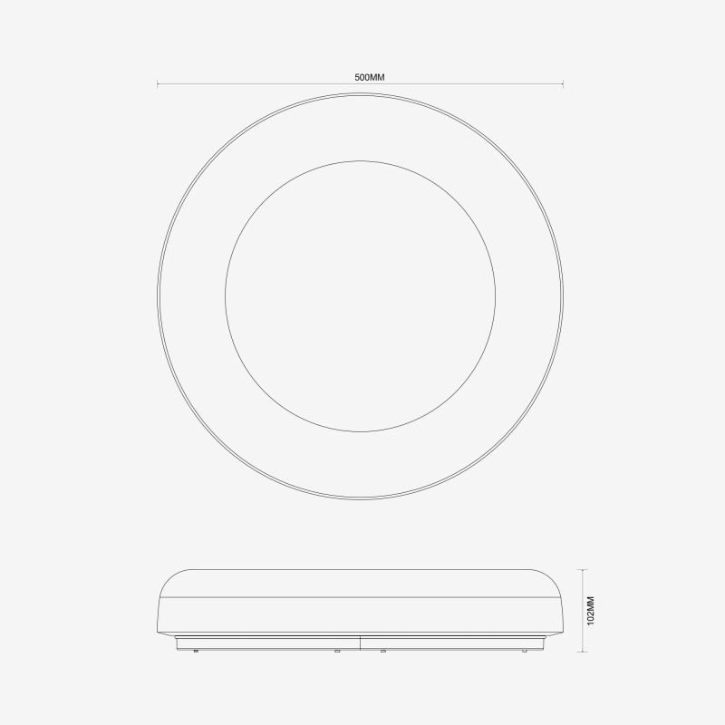 Lampa sufitowa CANDORA RGB MS852-D500
