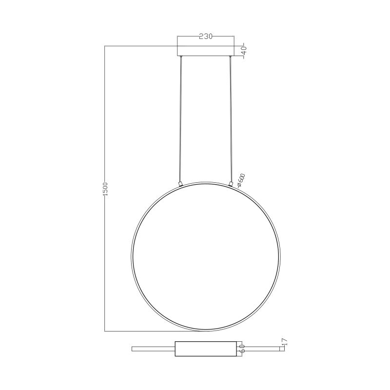Lampa wisząca Lampa wisząca RASCAL PEN4105-60BK