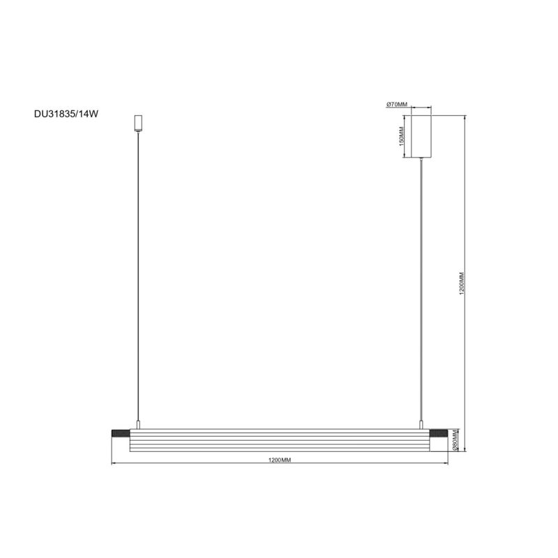 Lampa wisząca ARCUS DU31835/14W
