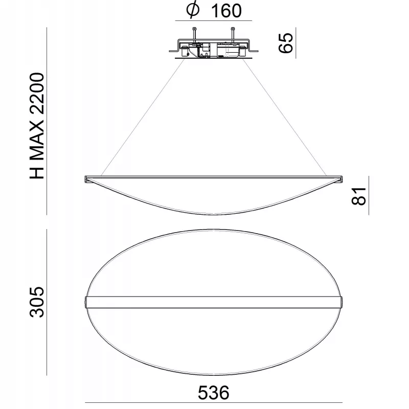 Lampa wisząca Diphy 8174