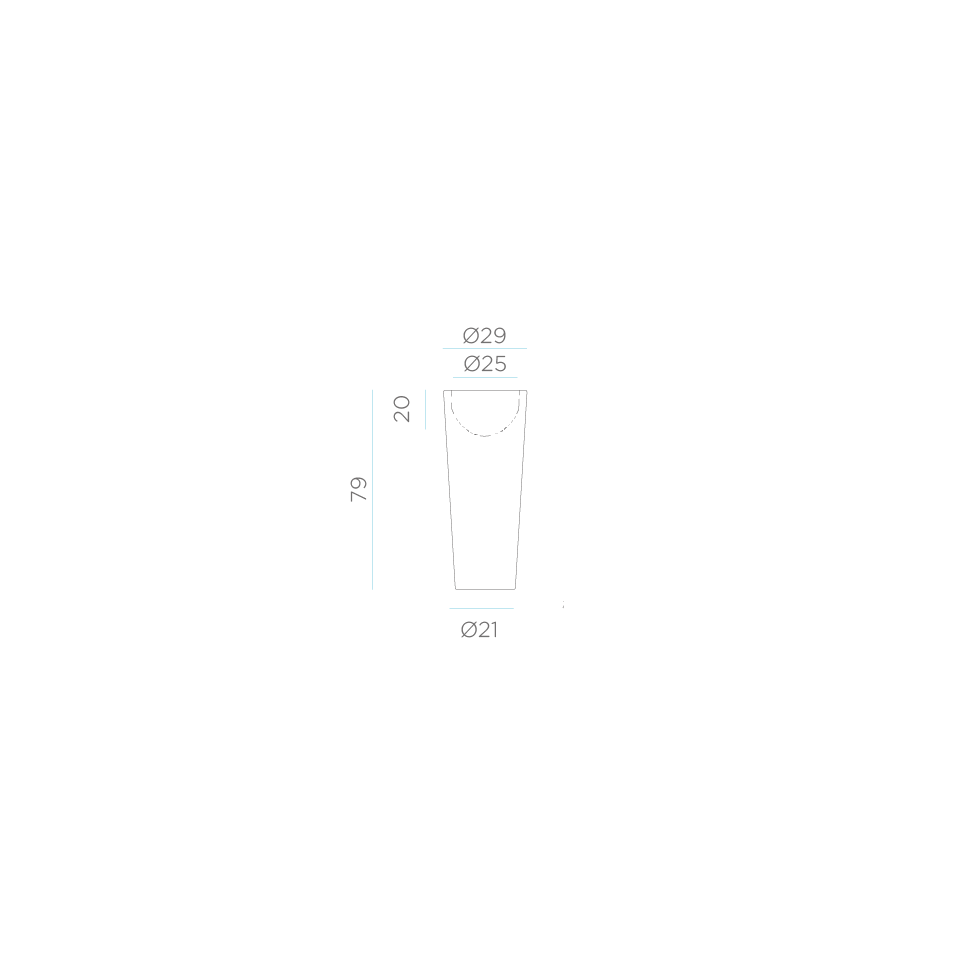 Doniczka FICUS 80 LED 3342