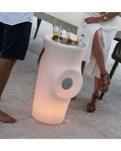 Cooler solarny LED RGB WOODY PLAY IP65 3262