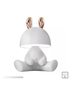 KDR-6301-WH LAMPA STOŁOWA KRÓLICZEK/BUNNY BIAŁA/WHITE 